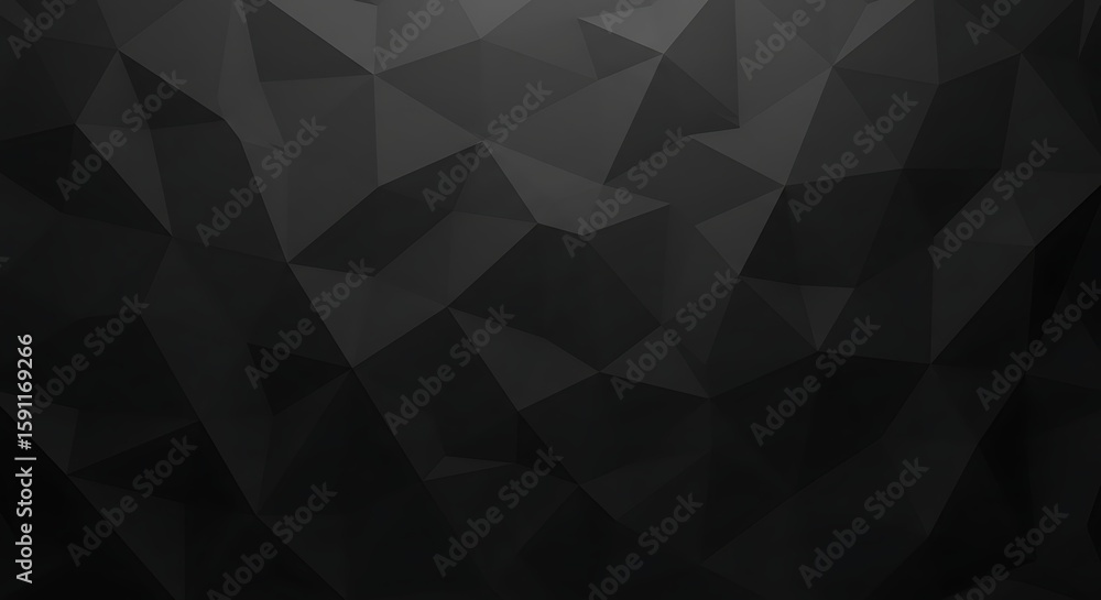 Fototapeta premium Abstract Dark Geometric Triangle Pattern with Subtle Gradient