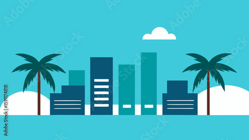 palm trees on the beach