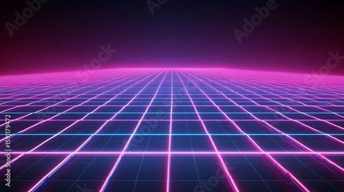 Wallpaper Mural Futuristic grid pathway (8) Torontodigital.ca