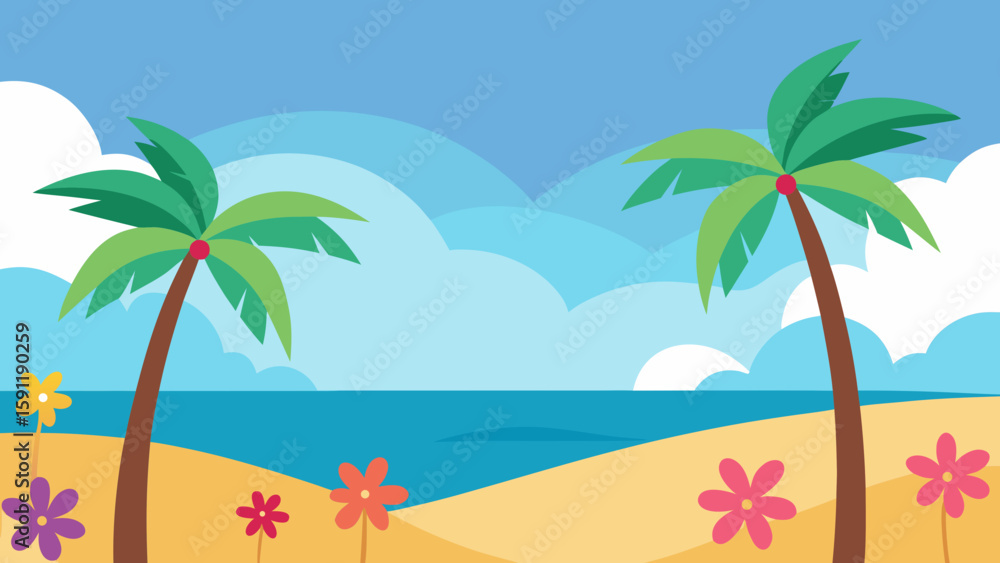 Fototapeta premium tropical beach background