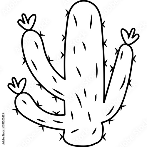Cactus Outline