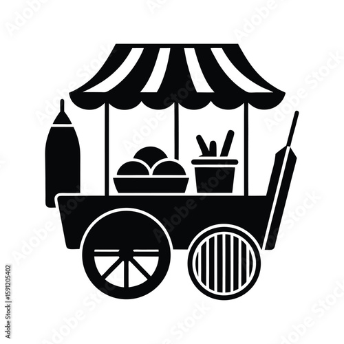 set of carriage icons