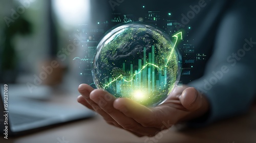 Sustainable Growth and Data Analytics Concept