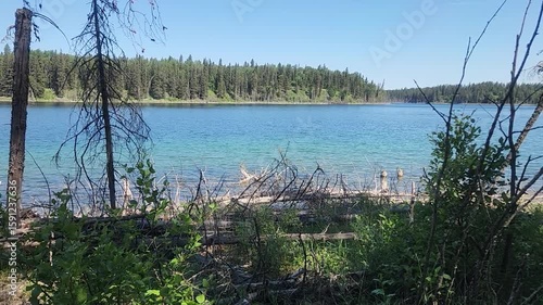 East Blue Lake from the hiking trail at Duck Mountain Provincial Park, Manitoba