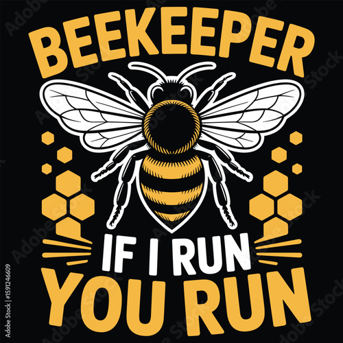 Cute cartoon honeybee flying happily near a flower with honeycomb