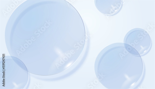 ブルーのアクリル板バックグラウンド