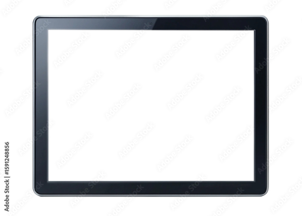 Blank modern 14 G tablet screen isolated on white background Blank modern 14 G tablet screen isolated on white background