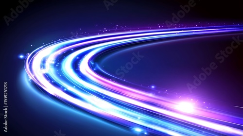 Abstract glowing light trails (17)