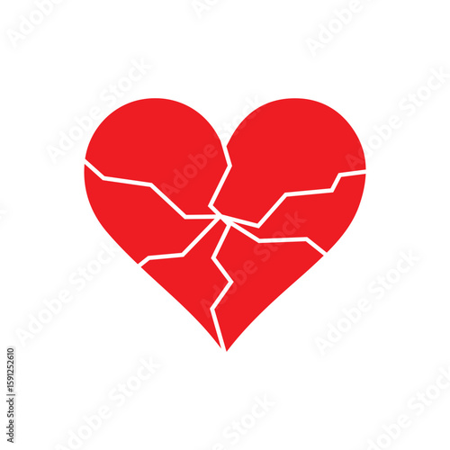 Broken heart icon