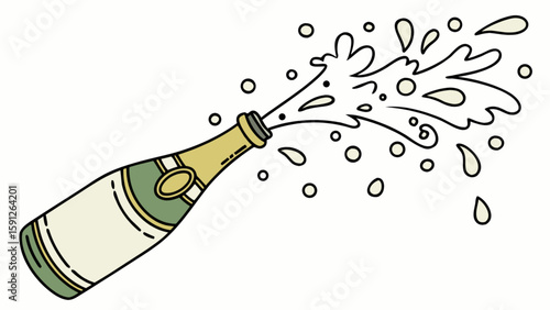 Celebration champagne bottle popping sparkling wine cheers party drink alcohol beverage special occasion toast
