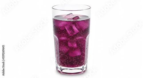 Wallpaper Mural Purple drink with ice cubes in a tall glass Torontodigital.ca