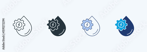 Hydroelectric Multiple Style Icon Collection