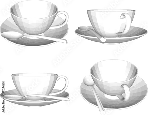 Vector illustration of a cup of coffee design to accompany breakfast