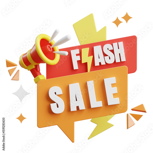 Megaphone Flash Sale Label