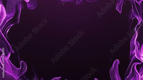 Abstract purple smoke frame
