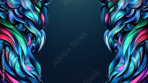 Abstract vibrant fluid design (2)
