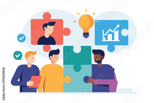  four diverse professionals are depicted within pu.eps