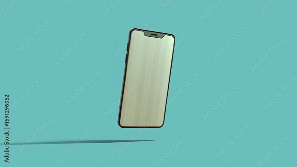 create an animation of an illustrated laptop that is floating on a color background it rotates quickly and morphs into a mobile phone create an animation of an illustrated laptop that is floating on a color background it rotates quickly and morphs into a mobile phone