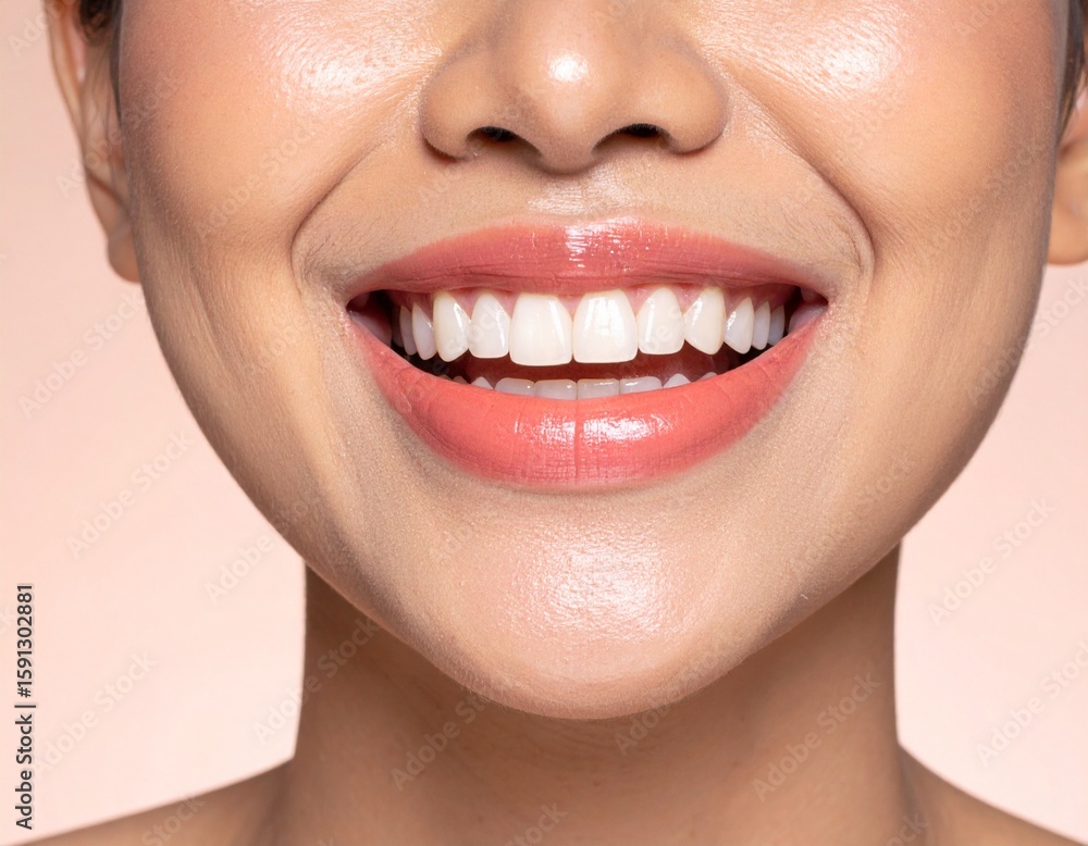 Fototapeta premium close up of a woman smiling