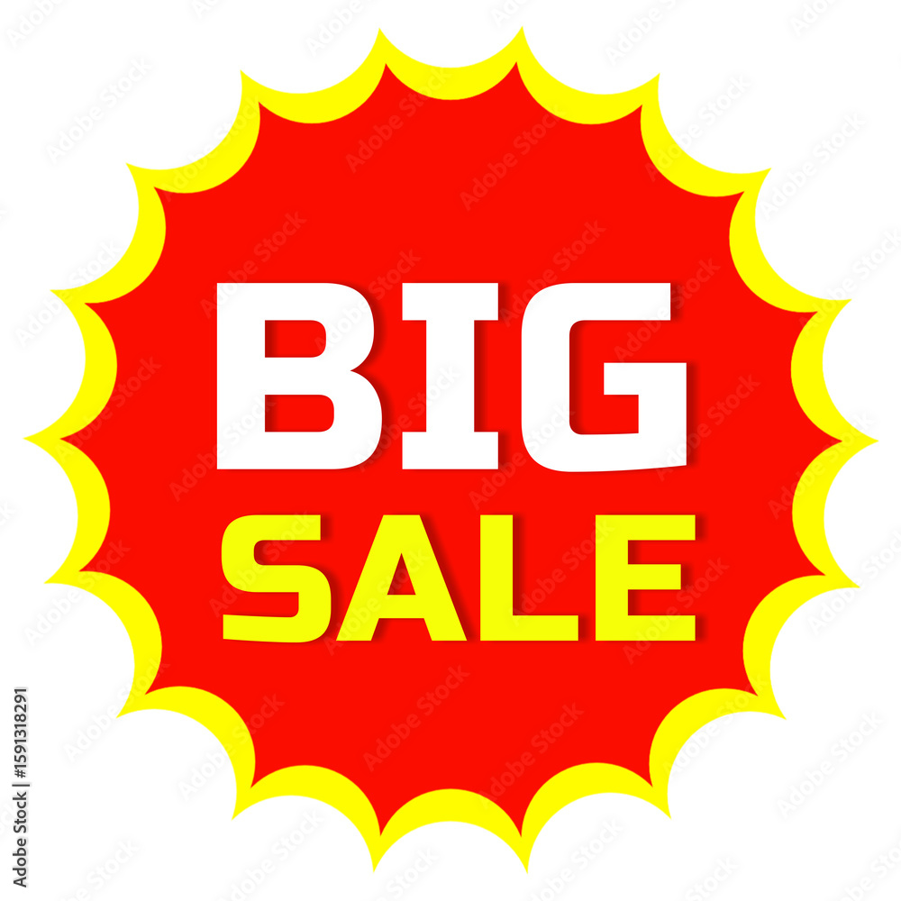 Fototapeta premium Big sale png, Massive big sale discount promo clearance deal,