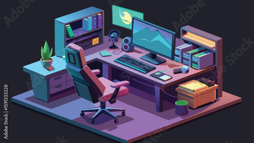 cartoon tv and computer