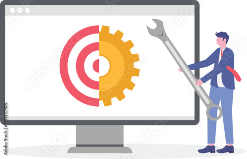 Effective development, management and business process control .flat characters.

