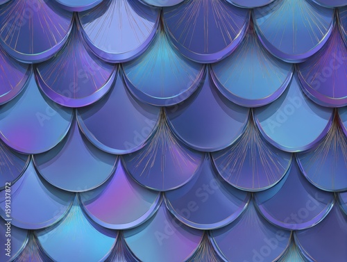 Captivating Blue Shimmer Mermaid Scales Create a Mesmerizing Texture