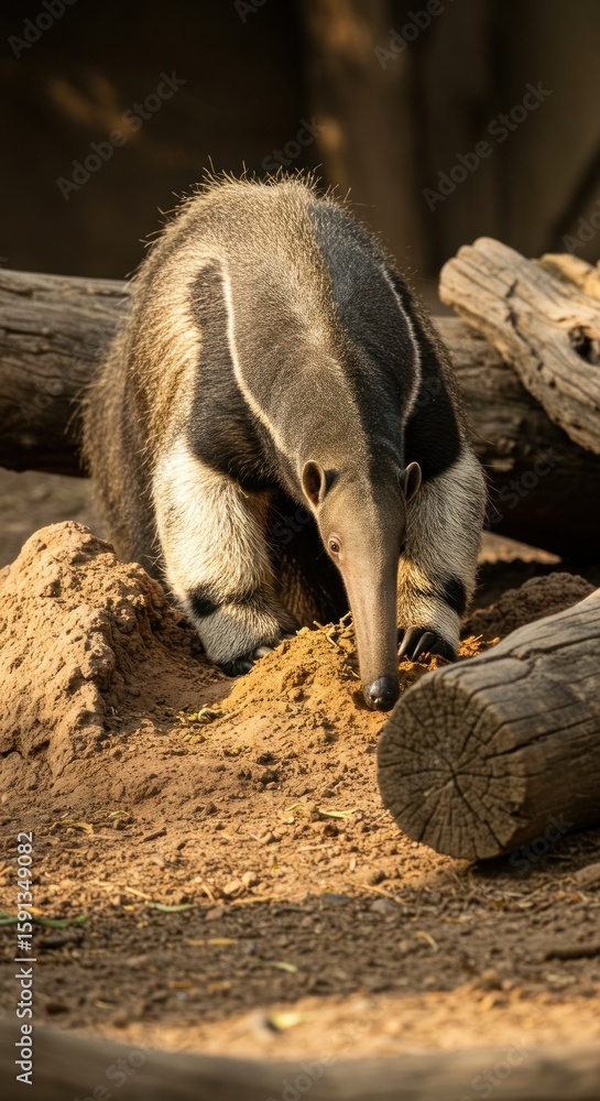 Ant-eater in enclosure Ant-eater in enclosure