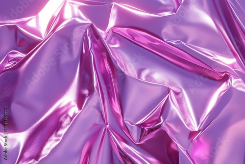 Close-up view of draped, vibrant purple fabric.