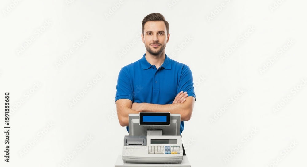 Cashier Training Session, Retail Store, Photo, Indoor, Close-Up Perspective, Professional Development Cashier Training Session, Retail Store, Photo, Indoor, Close-Up Perspective, Professional Development