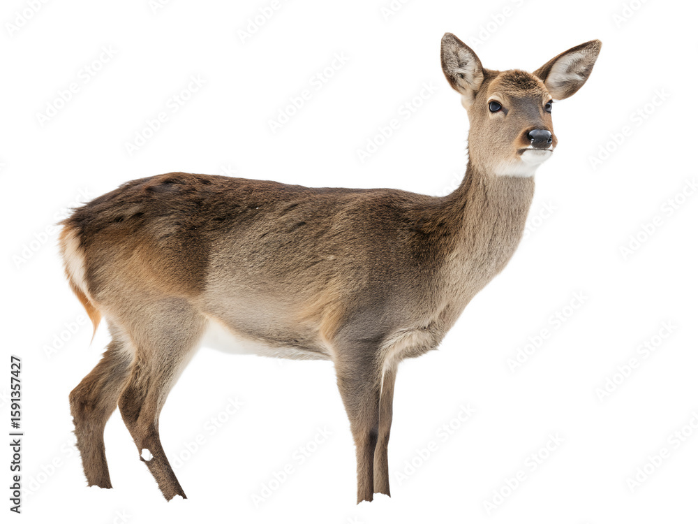 Fototapeta premium roe deer isolated on white background