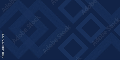Dark blue background. Modern lines curves abstract presentation background. Luxury paper cut background