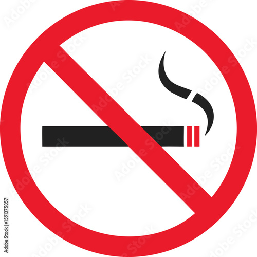 zakaz palenia vector