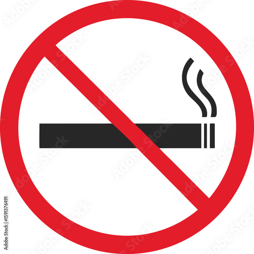 zakaz palenia vector