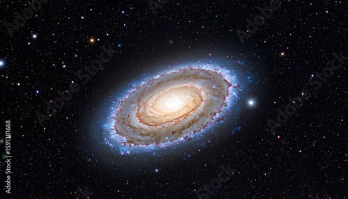Spiral galaxy in deep space (11)