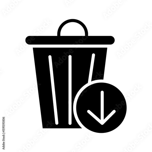 Reduce waste icon, vector pictogram vector illustration, pictogram isolated on white background. color editable

