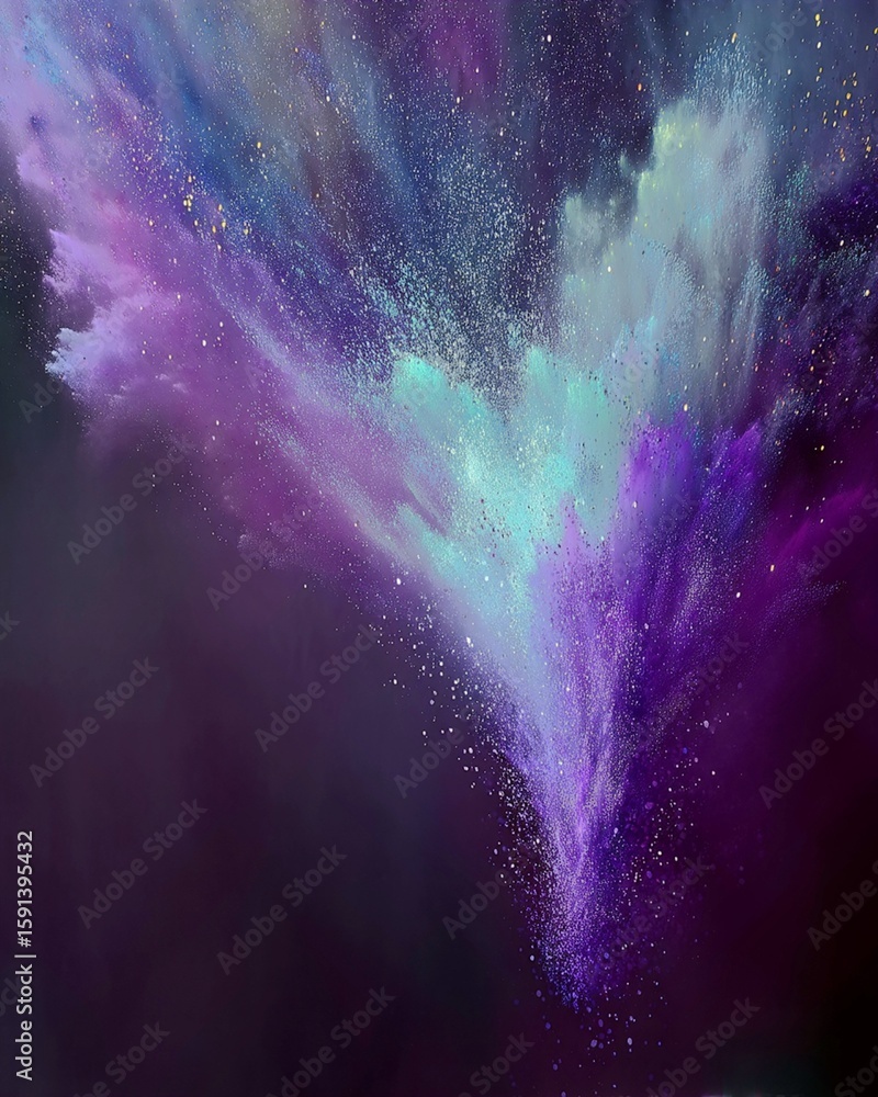 Fototapeta premium Dreamy Nebula Mist Field for Fantasy Background Use