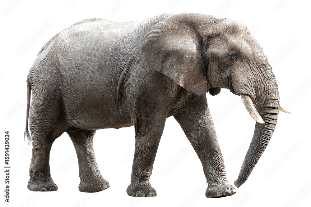 Majestic high‑resolution full‑body elephant transparent‑background PNG cutout for seamless wildlife branding, safari‑themed graphic design, educational posters, presentations, and e‑commerce mockups Majestic high‑resolution full‑body elephant transparent‑background PNG cutout for seamless wildlife branding, safari‑themed graphic design, educational posters, presentations, and e‑commerce mockups