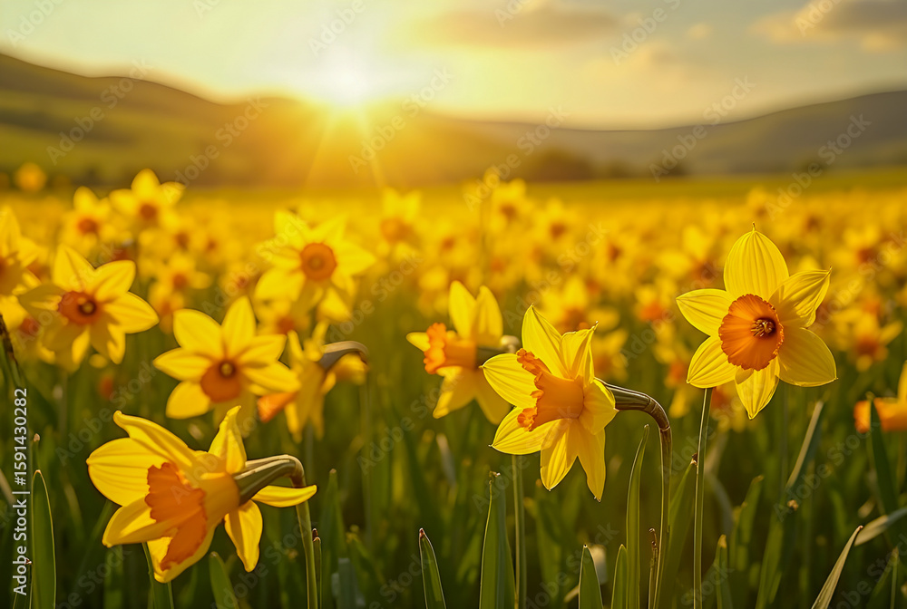 Fototapeta premium daffodils in spring