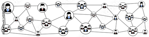 Business people connection icon vector networking, teamwork, and global collaboration. for corporate presentations, social media, HR designs emphasizing professional relationships unity