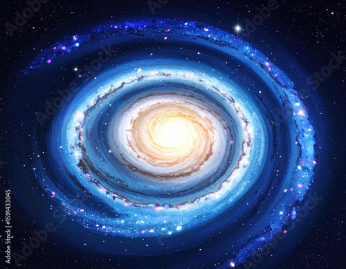 Spiral galaxy in deep space (5)