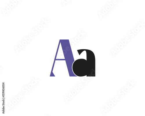 creative letter Aa logo design