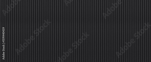 Black corugated stripped metal ridge background