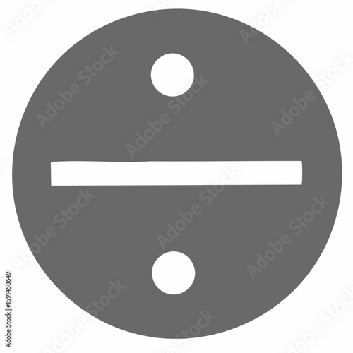 記号割り算グレー/web対応svgデータ