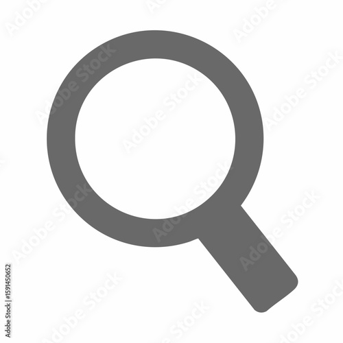 虫眼鏡グレー/web対応svgデータ