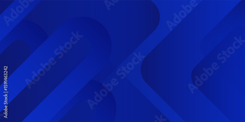 Abstract blue background with glowing geometric lines. Modern blue gradient square shape design. Futuristic technology concept. Suit for brochure, corporate, website, poster, banner, cover modern