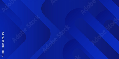 Abstract blue background with glowing geometric lines. Modern blue gradient square shape design. Futuristic technology concept. Suit for brochure, corporate, website, poster, banner, cover modern