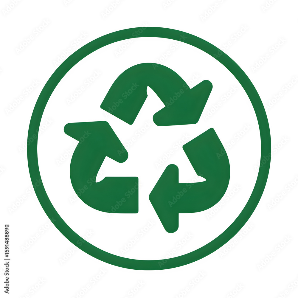 Zero waste circle icon with arrows, isolated on a white background Zero waste circle icon with arrows, isolated on a white background