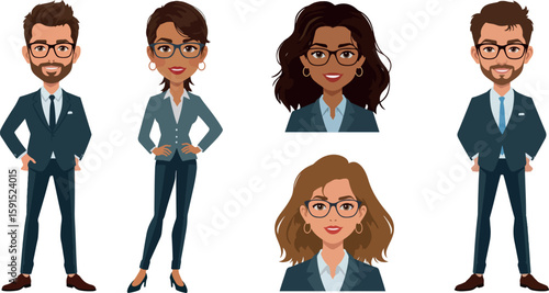 business woman set