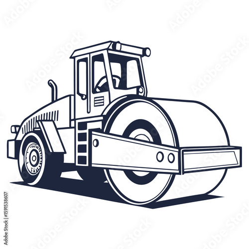 Heavy duty road roller construction vehicle heavy machinery asphalt compactor